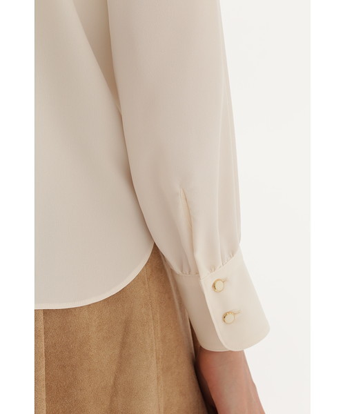 JILL STUART(ジルスチュアート)の「◆マドレーヌ襟付きブラウス(シャツ/ブラウス・レディース・ホワイト/ネイビー/ブルー・SMALL/MEDIUM)」の8枚目の写真