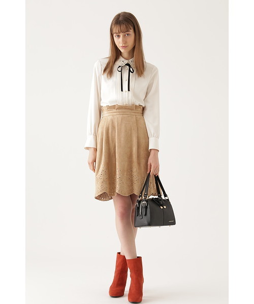 JILL STUART(ジルスチュアート)の「◆マドレーヌ襟付きブラウス(シャツ/ブラウス・レディース・ホワイト/ネイビー/ブルー・SMALL/MEDIUM)」の14枚目の写真