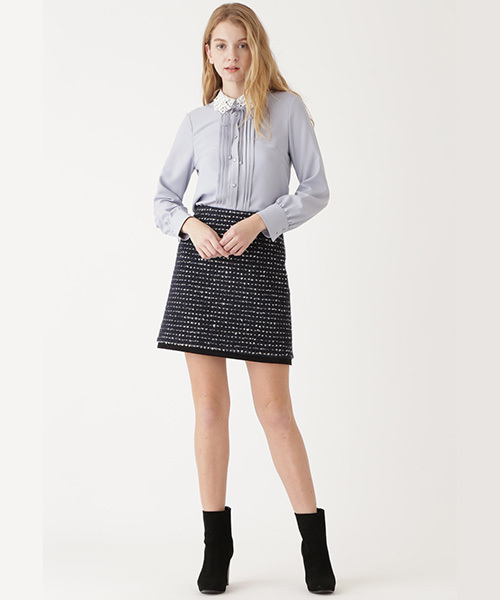 JILL STUART(ジルスチュアート)の「◆マドレーヌ襟付きブラウス(シャツ/ブラウス・レディース・ホワイト/ネイビー/ブルー・SMALL/MEDIUM)」の15枚目の写真