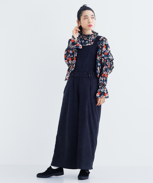 MERLOT（メルロー）の「フラワー柄フリルネックブラウス3007（シャツ/ブラウス・レディース・ブラック/ネイビー/イエロー・FREE）」の17枚目の写真