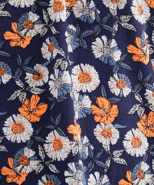 MERLOT（メルロー）の「フラワー柄フリルネックブラウス3007（シャツ/ブラウス・レディース・ブラック/ネイビー/イエロー・FREE）」の6枚目の写真