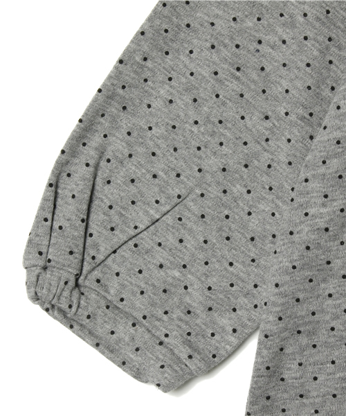 green label relaxing（グリーンレーベルリラクシング）の「ドットプリント チュニック（チュニック・キッズ・ブラック/グレー・S/105/M/115/L/125）」の5枚目の写真