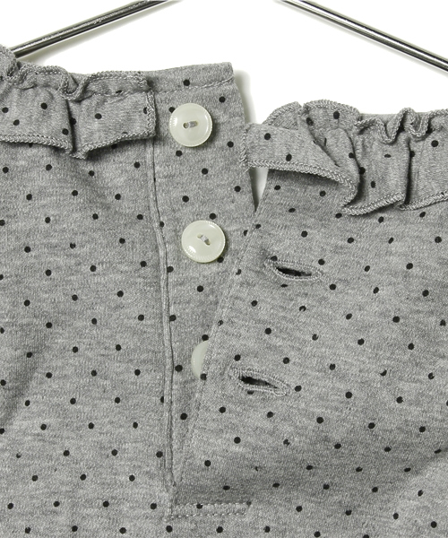 green label relaxing（グリーンレーベルリラクシング）の「ドットプリント チュニック（チュニック・キッズ・ブラック/グレー・S/105/M/115/L/125）」の7枚目の写真