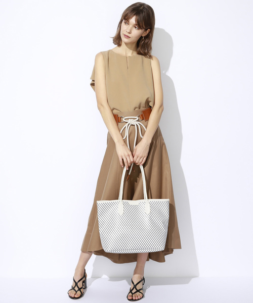 TOPKAPI（トプカピ）の「PVC・A4トートバッグFRESCO[フレスコ]（トートバッグ・レディース・ライトグレー/ブルー/グレイッシュベージュ/レモンイエロー・FREE）」の9枚目の写真