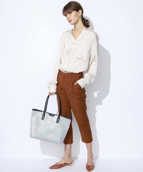 TOPKAPI（トプカピ）の「PVC・A4トートバッグFRESCO[フレスコ]（トートバッグ・レディース・ライトグレー/ブルー/グレイッシュベージュ/レモンイエロー・FREE）」の16枚目の写真