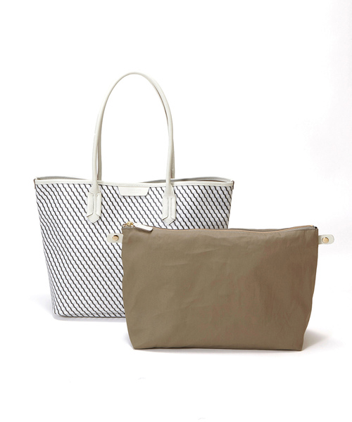 TOPKAPI（トプカピ）の「PVC・A4トートバッグFRESCO[フレスコ]（トートバッグ・レディース・ライトグレー/ブルー/グレイッシュベージュ/レモンイエロー・FREE）」の11枚目の写真