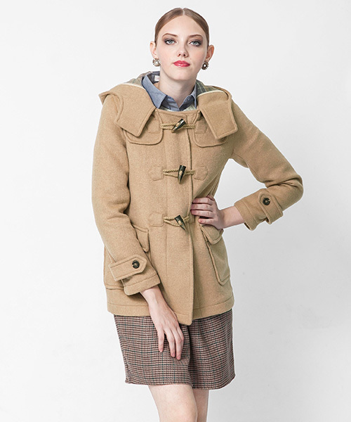 SENSE OF PLACE by URBAN RESEARCH（センスオブプレイスバイアーバンリサーチ）の「STダッフルコート（ダッフルコート・レディース・グレー/ベージュ/グレー系その他/ベージュ系その他・36/38）」の3枚目の写真