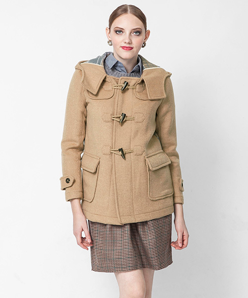 SENSE OF PLACE by URBAN RESEARCH（センスオブプレイスバイアーバンリサーチ）の「STダッフルコート（ダッフルコート・レディース・グレー/ベージュ/グレー系その他/ベージュ系その他・36/38）」の4枚目の写真