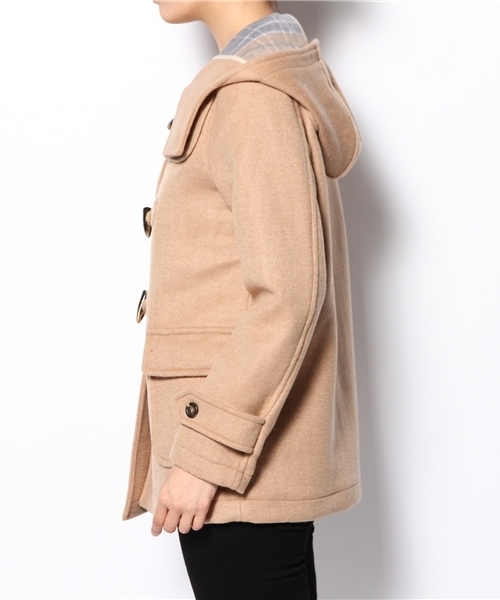 SENSE OF PLACE by URBAN RESEARCH（センスオブプレイスバイアーバンリサーチ）の「STダッフルコート（ダッフルコート・レディース・グレー/ベージュ/グレー系その他/ベージュ系その他・36/38）」の5枚目の写真