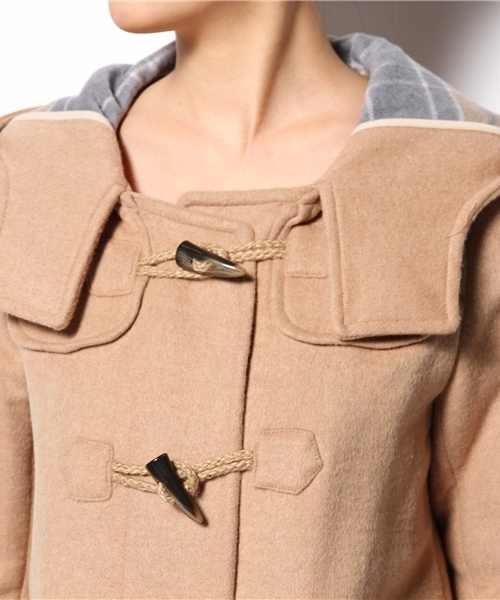 SENSE OF PLACE by URBAN RESEARCH（センスオブプレイスバイアーバンリサーチ）の「STダッフルコート（ダッフルコート・レディース・グレー/ベージュ/グレー系その他/ベージュ系その他・36/38）」の8枚目の写真