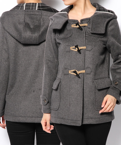 SENSE OF PLACE by URBAN RESEARCH（センスオブプレイスバイアーバンリサーチ）の「STダッフルコート（ダッフルコート・レディース・グレー/ベージュ/グレー系その他/ベージュ系その他・36/38）」の12枚目の写真