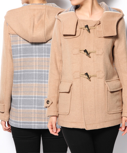 SENSE OF PLACE by URBAN RESEARCH（センスオブプレイスバイアーバンリサーチ）の「STダッフルコート（ダッフルコート・レディース・グレー/ベージュ/グレー系その他/ベージュ系その他・36/38）」の15枚目の写真