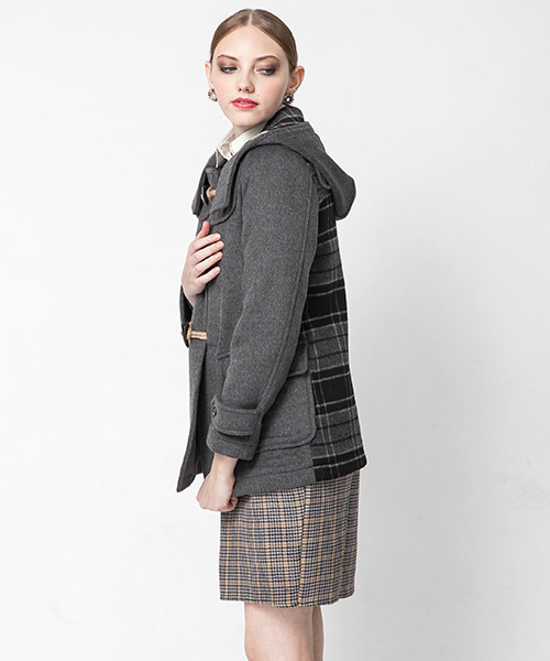 SENSE OF PLACE by URBAN RESEARCH（センスオブプレイスバイアーバンリサーチ）の「STダッフルコート（ダッフルコート・レディース・グレー/ベージュ/グレー系その他/ベージュ系その他・36/38）」の18枚目の写真