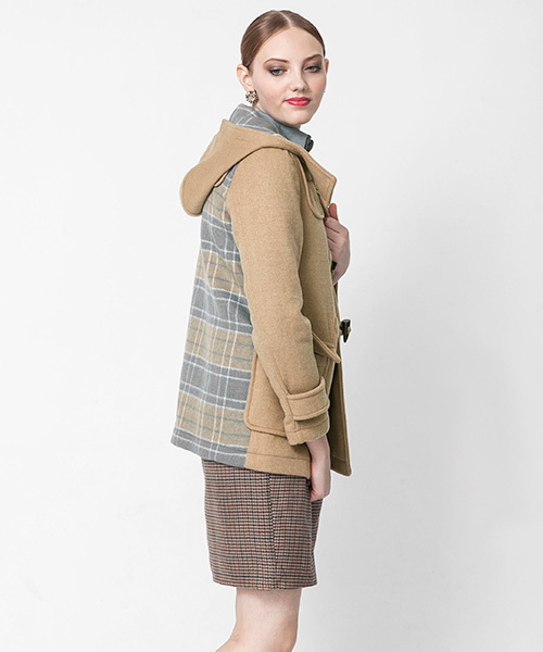 SENSE OF PLACE by URBAN RESEARCH（センスオブプレイスバイアーバンリサーチ）の「STダッフルコート（ダッフルコート・レディース・グレー/ベージュ/グレー系その他/ベージュ系その他・36/38）」の21枚目の写真