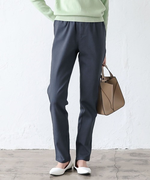 KOBE LETTUCE（コウベレタス）の「素肌感覚ストレッチパンツ（その他パンツ・レディース・ターコイズブルー/ベージュ/グレー/ネイビー/ブラック/ピンク/マスタード/カーキ/ボルドー/キャメル/モカ/ワイン/ブルー系/ホワイト系/チャコール/ピンク系/サンドベージュ/カーキ系/ブラック系・L/LL/M/S/TALL/PM/PL）」の13枚目の写真