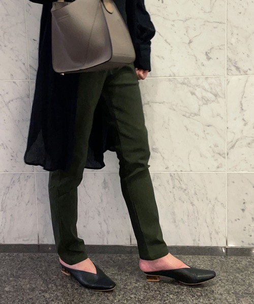 KOBE LETTUCE（コウベレタス）の「素肌感覚ストレッチパンツ（その他パンツ・レディース・ターコイズブルー/ベージュ/グレー/ネイビー/ブラック/ピンク/マスタード/カーキ/ボルドー/キャメル/モカ/ワイン/ブルー系/ホワイト系/チャコール/ピンク系/サンドベージュ/カーキ系/ブラック系・L/LL/M/S/TALL/PM/PL）」の10枚目の写真