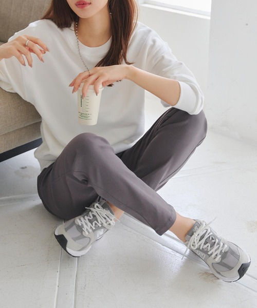 KOBE LETTUCE（コウベレタス）の「素肌感覚ストレッチパンツ（その他パンツ・レディース・ターコイズブルー/ベージュ/グレー/ネイビー/ブラック/ピンク/マスタード/カーキ/ボルドー/キャメル/モカ/ワイン/ブルー系/ホワイト系/チャコール/ピンク系/サンドベージュ/カーキ系/ブラック系・L/LL/M/S/TALL/PM/PL）」の6枚目の写真