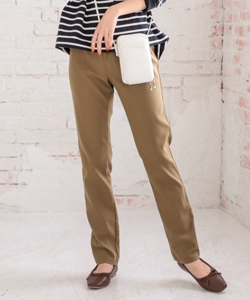 KOBE LETTUCE（コウベレタス）の「素肌感覚ストレッチパンツ（その他パンツ・レディース・ターコイズブルー/ベージュ/グレー/ネイビー/ブラック/ピンク/マスタード/カーキ/ボルドー/キャメル/モカ/ワイン/ブルー系/ホワイト系/チャコール/ピンク系/サンドベージュ/カーキ系/ブラック系・L/LL/M/S/TALL/PM/PL）」の7枚目の写真