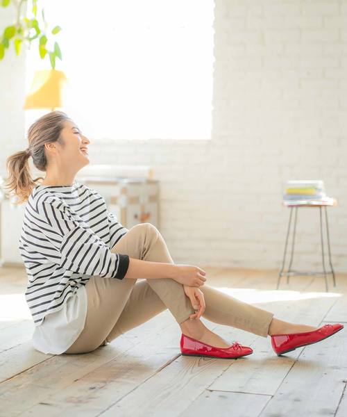 KOBE LETTUCE（コウベレタス）の「素肌感覚ストレッチパンツ（その他パンツ・レディース・ターコイズブルー/ベージュ/グレー/ネイビー/ブラック/ピンク/マスタード/カーキ/ボルドー/キャメル/モカ/ワイン/ブルー系/ホワイト系/チャコール/ピンク系/サンドベージュ/カーキ系/ブラック系・L/LL/M/S/TALL/PM/PL）」の20枚目の写真