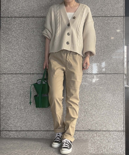 KOBE LETTUCE（コウベレタス）の「素肌感覚ストレッチパンツ（その他パンツ・レディース・ターコイズブルー/ベージュ/グレー/ネイビー/ブラック/ピンク/マスタード/カーキ/ボルドー/キャメル/モカ/ワイン/ブルー系/ホワイト系/チャコール/ピンク系/サンドベージュ/カーキ系/ブラック系・L/LL/M/S/TALL/PM/PL）」の22枚目の写真