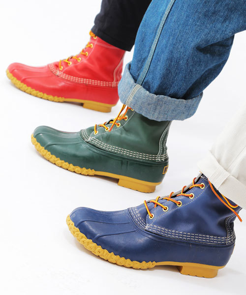 BEAMS PLUS（ビームスプラス）の「L.L.Bean×BEAMS PLUS / 別注 メイン ハンティング シュー（ブーツ・メンズ・レッド/グリーン系その他/ネイビー・8-D/9-D/10-D/7-D/11-D）」の4枚目の写真