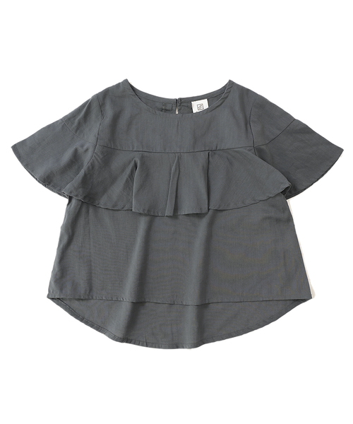 devirock（デビロック）の「胸フレアブラウス（シャツ/ブラウス・キッズ・ブラック系その他/テラコッタ/ブラック系その他2/チャコール・100cm/110cm/140cm/150cm/120cm/160cm/130cm）」の16枚目の写真