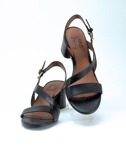 Naturalizer   （ナチュラライザー）の「ナチュラライザー/N573G3023/斜めベルト バックストラップ/ヒールサンダル（サンダル・レディース・アイボリー/ブラック・50/55/60/65/70/75/80）」の3枚目の写真