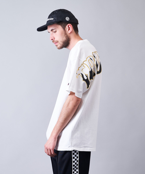 JACKROSE(ジャックローズ)の「JE-CH・ファイヤーショルダープリントTシャツ(Tシャツ/カットソー・メンズ・ホワイト/ブラック/ネイビー・M/L/XL)」の8枚目の写真