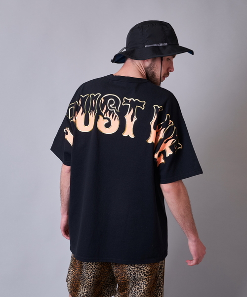 JACKROSE(ジャックローズ)の「JE-CH・ファイヤーショルダープリントTシャツ(Tシャツ/カットソー・メンズ・ホワイト/ブラック/ネイビー・M/L/XL)」の7枚目の写真