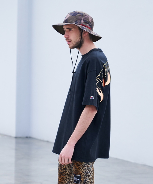 JACKROSE(ジャックローズ)の「JE-CH・ファイヤーショルダープリントTシャツ(Tシャツ/カットソー・メンズ・ホワイト/ブラック/ネイビー・M/L/XL)」の12枚目の写真