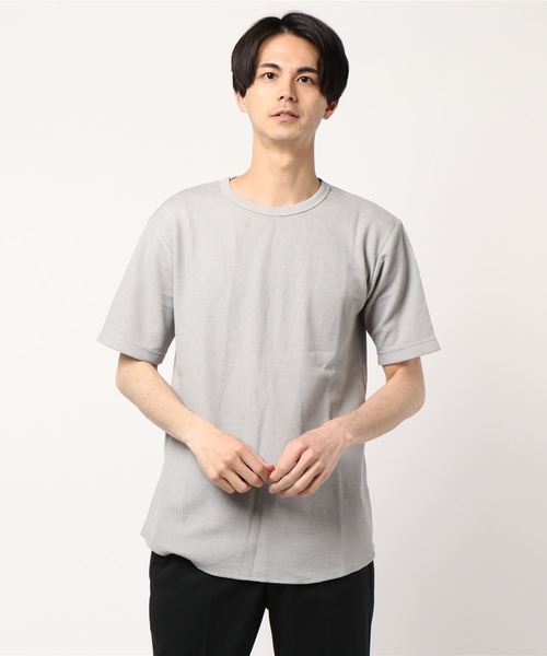 417 EDIFICE(フォーワンセブンエディフィス)の「コウキンワッフルスソラウンド ショートスリーブTEE(Tシャツ/カットソー・メンズ・カーキ/ホワイト/チャコールグレー/ブラック/ベージュ・LARGE/MEDIUM/SMALL)」の8枚目の写真