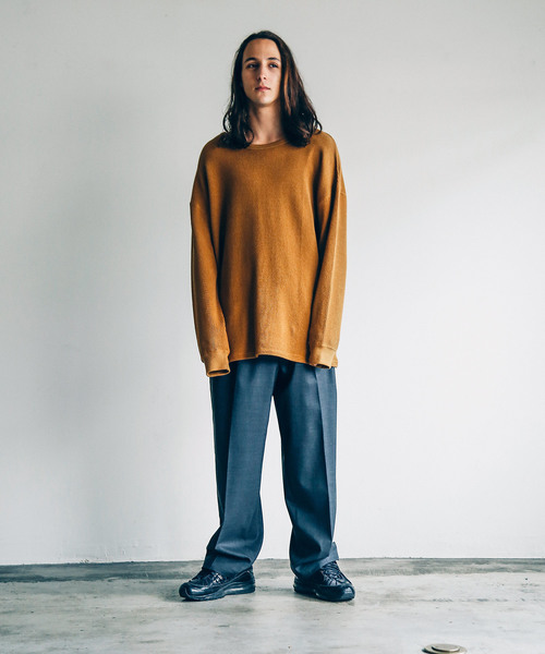 THE TWENTYSEVEN（ザ トゥエンティーセブン）の「The TWENTYSEVEN:CTN/NY MILITARY WAFFLE L/S コットンナイロンミリタリーワッフルロングスリーブ（Tシャツ/カットソー・メンズ・ホワイト/ブラック/キャメル・44/46/48）」の18枚目の写真