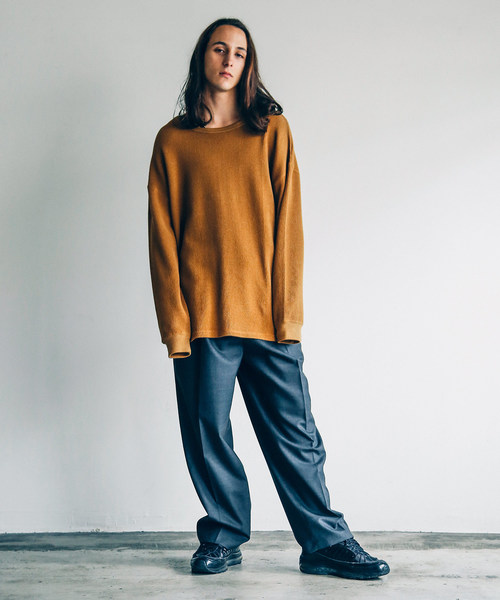 THE TWENTYSEVEN（ザ トゥエンティーセブン）の「The TWENTYSEVEN:CTN/NY MILITARY WAFFLE L/S コットンナイロンミリタリーワッフルロングスリーブ（Tシャツ/カットソー・メンズ・ホワイト/ブラック/キャメル・44/46/48）」の20枚目の写真