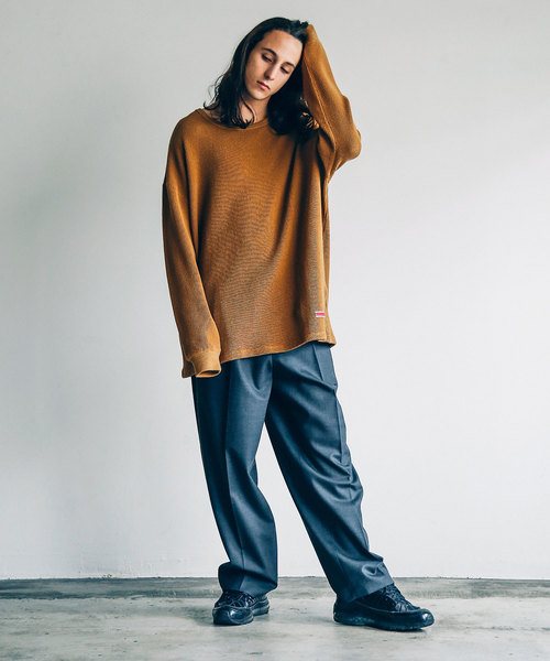 THE TWENTYSEVEN（ザ トゥエンティーセブン）の「The TWENTYSEVEN:CTN/NY MILITARY WAFFLE L/S コットンナイロンミリタリーワッフルロングスリーブ（Tシャツ/カットソー・メンズ・ホワイト/ブラック/キャメル・44/46/48）」の21枚目の写真