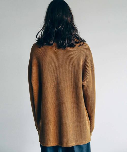 THE TWENTYSEVEN（ザ トゥエンティーセブン）の「The TWENTYSEVEN:CTN/NY MILITARY WAFFLE L/S コットンナイロンミリタリーワッフルロングスリーブ（Tシャツ/カットソー・メンズ・ホワイト/ブラック/キャメル・44/46/48）」の12枚目の写真