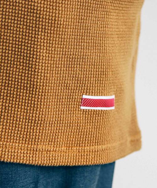 THE TWENTYSEVEN（ザ トゥエンティーセブン）の「The TWENTYSEVEN:CTN/NY MILITARY WAFFLE L/S コットンナイロンミリタリーワッフルロングスリーブ（Tシャツ/カットソー・メンズ・ホワイト/ブラック/キャメル・44/46/48）」の9枚目の写真