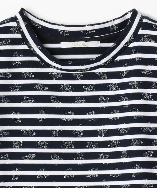 TOMORROWLAND （トゥモローランド）の「SOULEIADO コットンボーダーTシャツ（Tシャツ/カットソー・キッズ・ホワイト系その他/ブルー系その他4・105/115/125）」の5枚目の写真