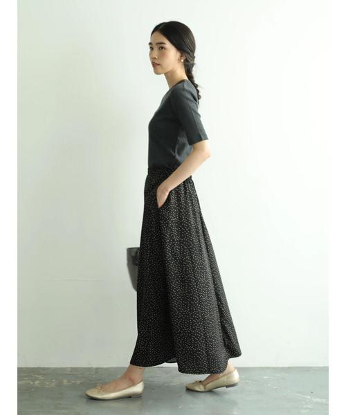 AMERICAN HOLIC（アメリカンホリック）の「ラップ風ロングスカート ＊（スカート・レディース・アイボリー/ブラック/ベージュ/グリーン/ドット/その他9・L/M）」の12枚目の写真
