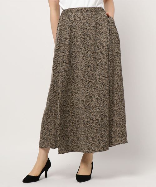 AMERICAN HOLIC（アメリカンホリック）の「ラップ風ロングスカート ＊（スカート・レディース・アイボリー/ブラック/ベージュ/グリーン/ドット/その他9・L/M）」の17枚目の写真