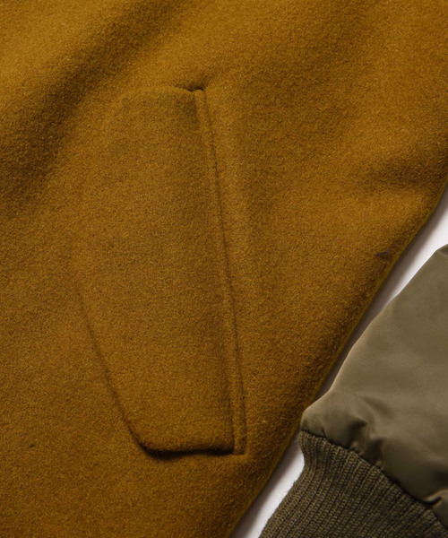 VIRGOwearworks(ヴァルゴウェアワークス)の「FORCE CHESTER JKT(チェスターコート・メンズ・マスタード/ブラック・3/4/2)」の14枚目の写真