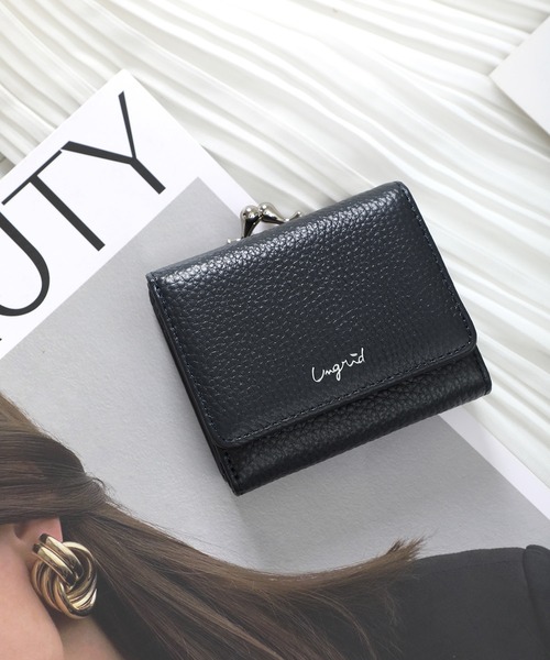 Ungrid（アングリッド）の「【Ungrid/アングリッド】　【牛革】　牛革ガマ口ミニ財布（財布・レディース・ブラック/ダークブラウン/パープル/グレー/カーキ/ピンク/イエロー/アイボリー/ベージュ系その他/ブルー系その他/ネイビー/ワイン/キャメル/オリーブ/ゴールド/レッド/グレイッシュベージュ・FREE）」の10枚目の写真