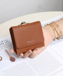 Ungrid（アングリッド）の「【Ungrid/アングリッド】　【牛革】　牛革ガマ口ミニ財布（財布・レディース）」