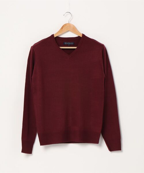 THISIS（ディスイズ）の「Vネックセーター（ニット/セーター・メンズ・ホワイト/ブラック/チャコール/ブラウン/マスタード/ブルー/ネイビー/ワインレッド/グレー×ホワイト/ブラック系その他/ロイヤルブルー・MEDIUM/LARGE/X-LARGE）」の11枚目の写真