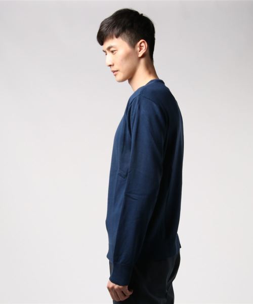 THISIS（ディスイズ）の「Vネックセーター（ニット/セーター・メンズ・ホワイト/ブラック/チャコール/ブラウン/マスタード/ブルー/ネイビー/ワインレッド/グレー×ホワイト/ブラック系その他/ロイヤルブルー・MEDIUM/LARGE/X-LARGE）」の12枚目の写真