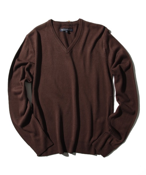 THISIS（ディスイズ）の「Vネックセーター（ニット/セーター・メンズ・ホワイト/ブラック/チャコール/ブラウン/マスタード/ブルー/ネイビー/ワインレッド/グレー×ホワイト/ブラック系その他/ロイヤルブルー・MEDIUM/LARGE/X-LARGE）」の6枚目の写真