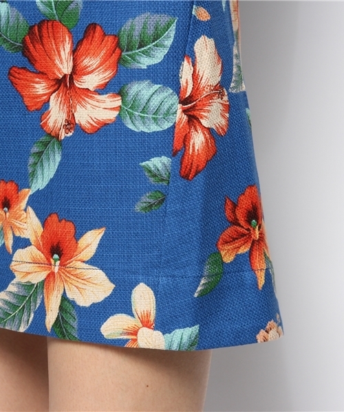 MYSELF ABAHOUSE（マイセルフアバハウス）の「ﾌﾗﾜｰﾌﾟﾘﾝﾄｽｶｰﾄ（スカート・レディース・アイボリー/ブルー・MEDIUM/SMALL）」の11枚目の写真