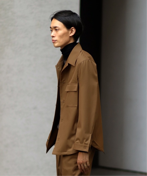 EDIFICE（エディフィス）の「CPOシャツ カルゼブルゾン（シャツ/ブラウス・メンズ・ネイビー/キャメル・SMALL/MEDIUM/LARGE/X-LARGE）」の5枚目の写真