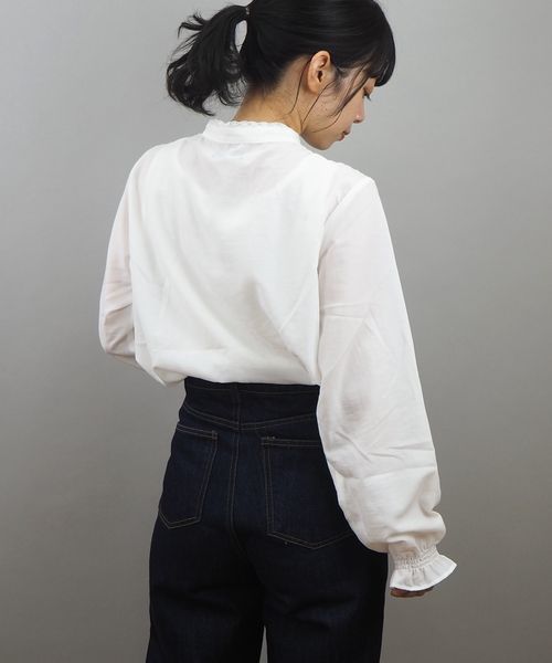 tiptop（ティップトップ）の「キラキラ多ボタンレースブラウス（シャツ/ブラウス・レディース・ブラック/ベージュ/ブラウン/オフホワイト・FREE）」の11枚目の写真