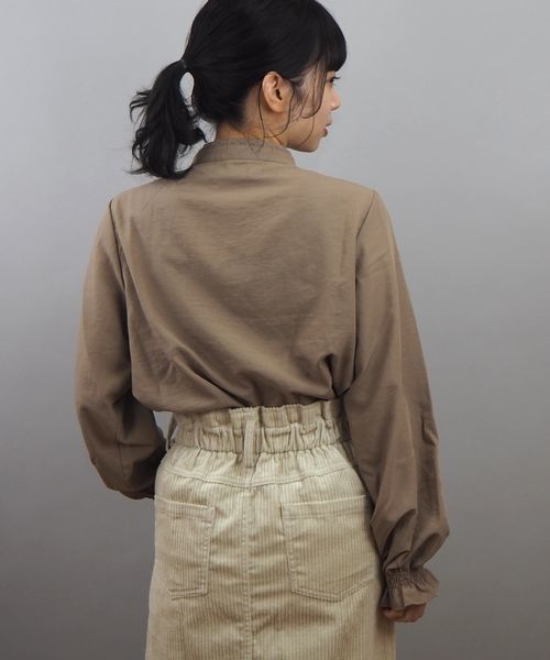 tiptop（ティップトップ）の「キラキラ多ボタンレースブラウス（シャツ/ブラウス・レディース・ブラック/ベージュ/ブラウン/オフホワイト・FREE）」の14枚目の写真
