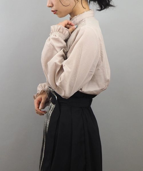 tiptop（ティップトップ）の「キラキラ多ボタンレースブラウス（シャツ/ブラウス・レディース・ブラック/ベージュ/ブラウン/オフホワイト・FREE）」の16枚目の写真